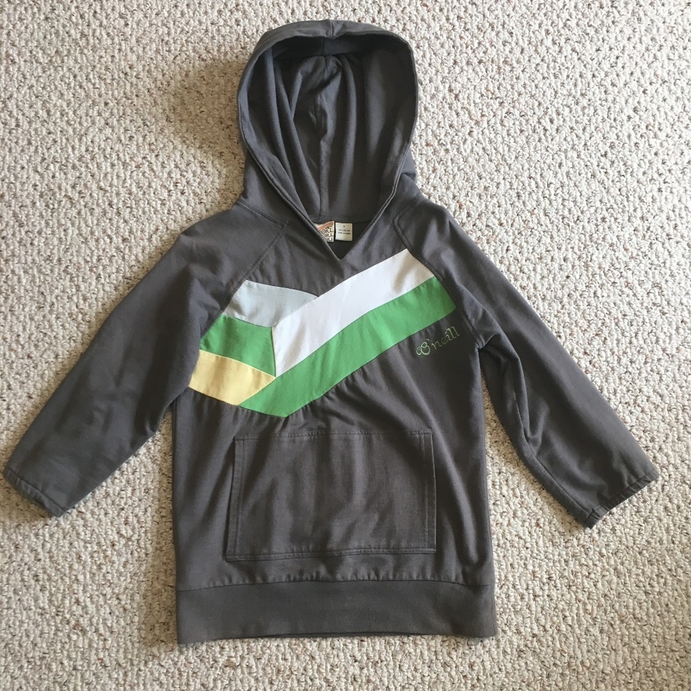 O'Neill 3/4-Sleeve Abstract Hoodie Sweatshirt S